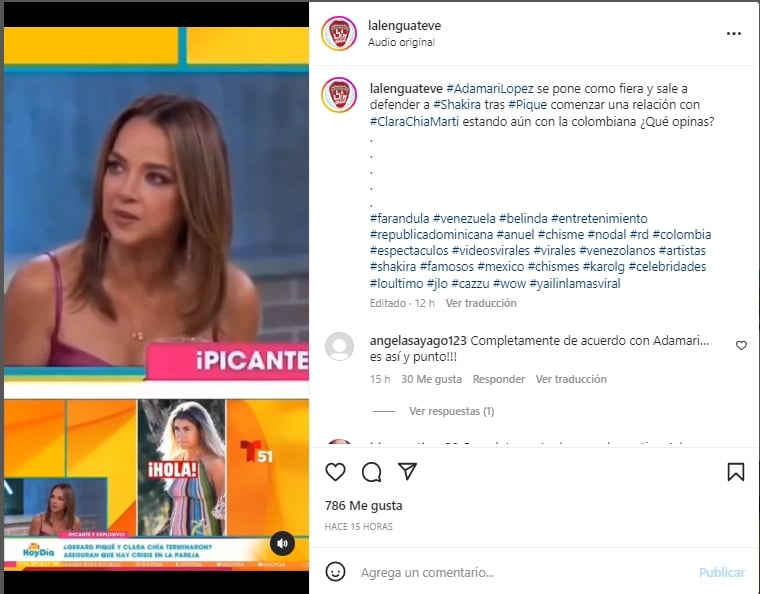 Adamari López attacks Piqué's girlfriend