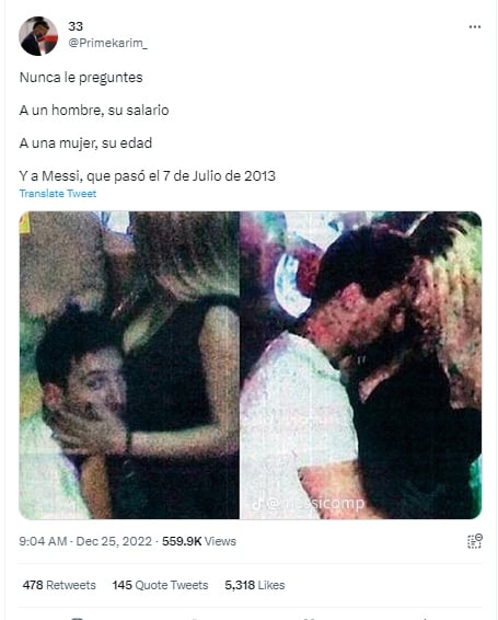 Messi le fue infiel a Antonela