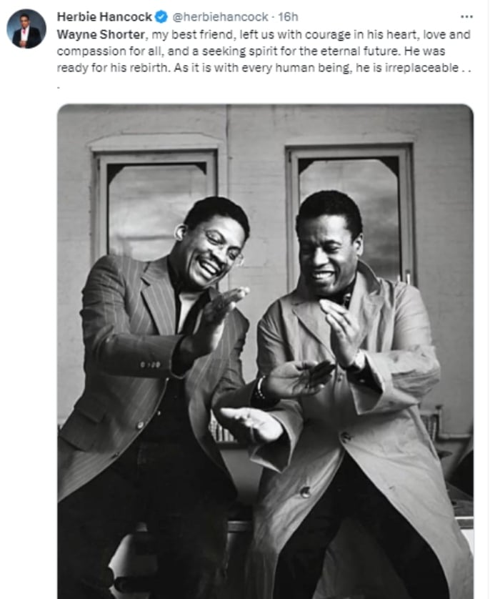 Wayne Shorter dies