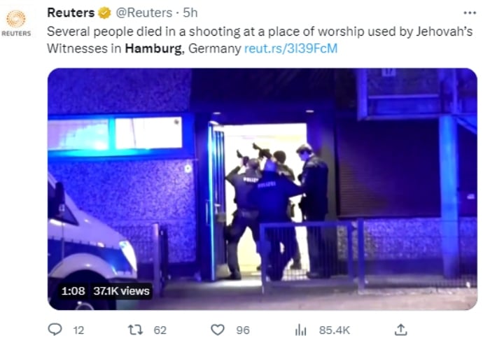 Ataque deja ocho muertos en Alemania