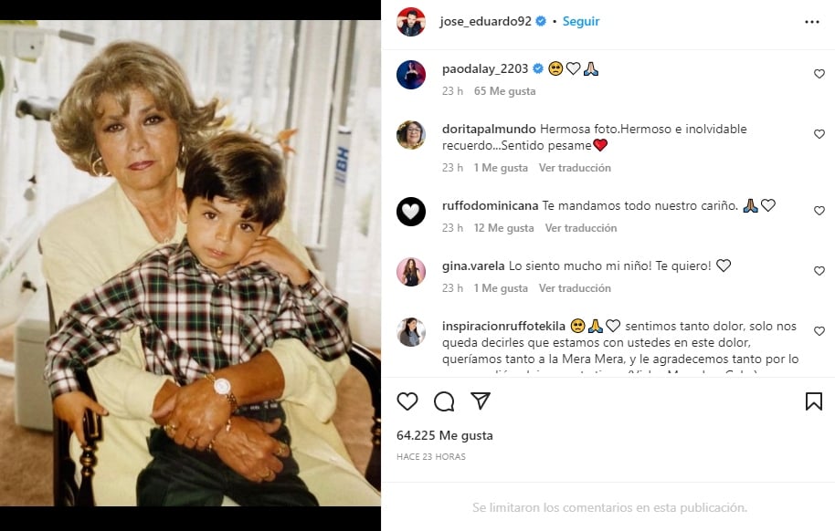 José Eduardo Derbez está de luto
