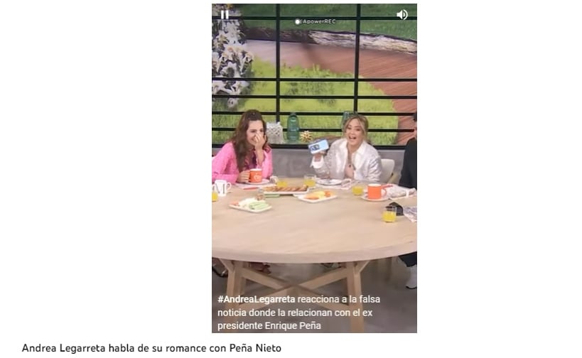 Andrea Legarreta envía indirecta a Erik Rubín