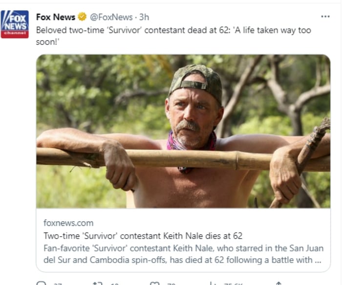Muere Keith Nale