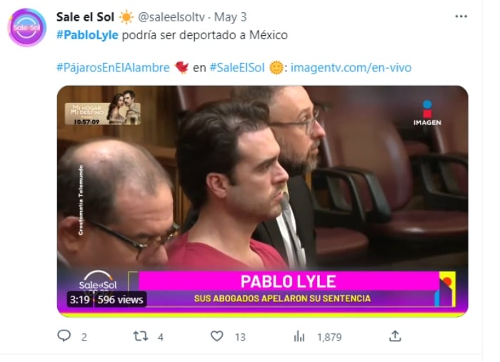Case Pablo Lyle widow of the victim