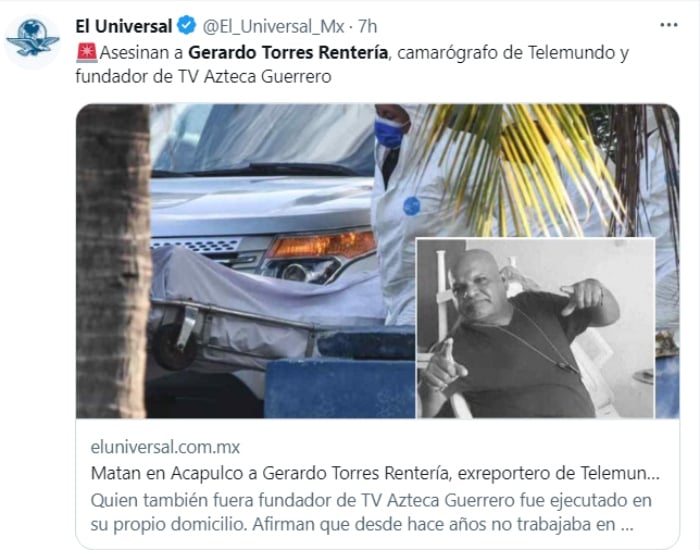 Telemundo correspondent assassinated