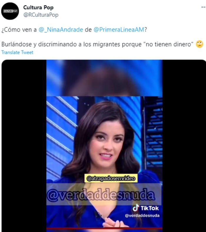 They criticize Tv Azteca host comment migrants