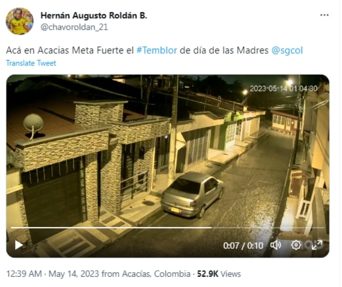 Aparecen misteriosas luces temblor Colombia