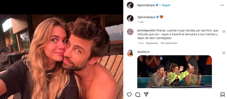 Gerard Piqué y Clara Chía fueron captados en una joyería