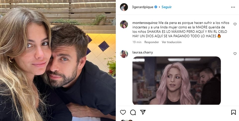 Gerard Piqué y Clara Chía fueron captados en una joyería
