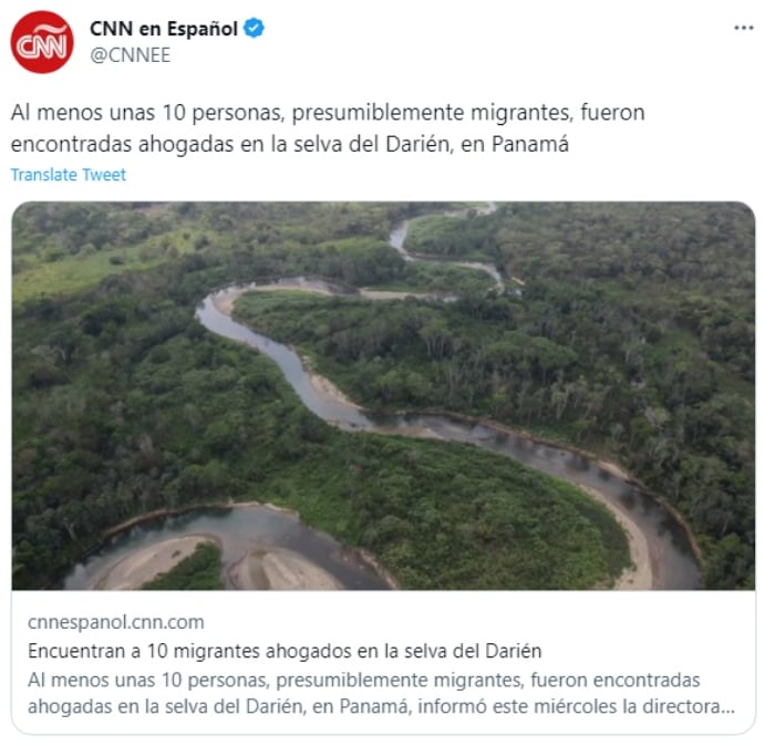 drowned migrants in Panama