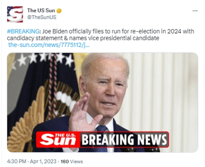 Joe Biden officially presents his candidacy for 2024