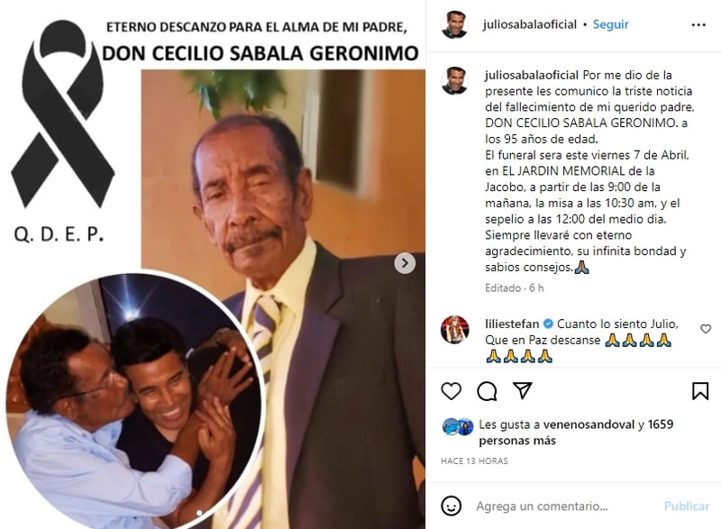 Father Julio Sabala dies: Gives information about the funeral