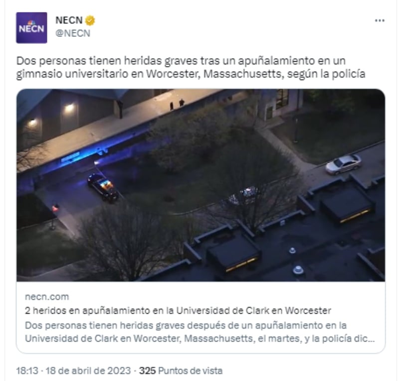 Reportan ataque en Universidad Clark de Massachusetts 