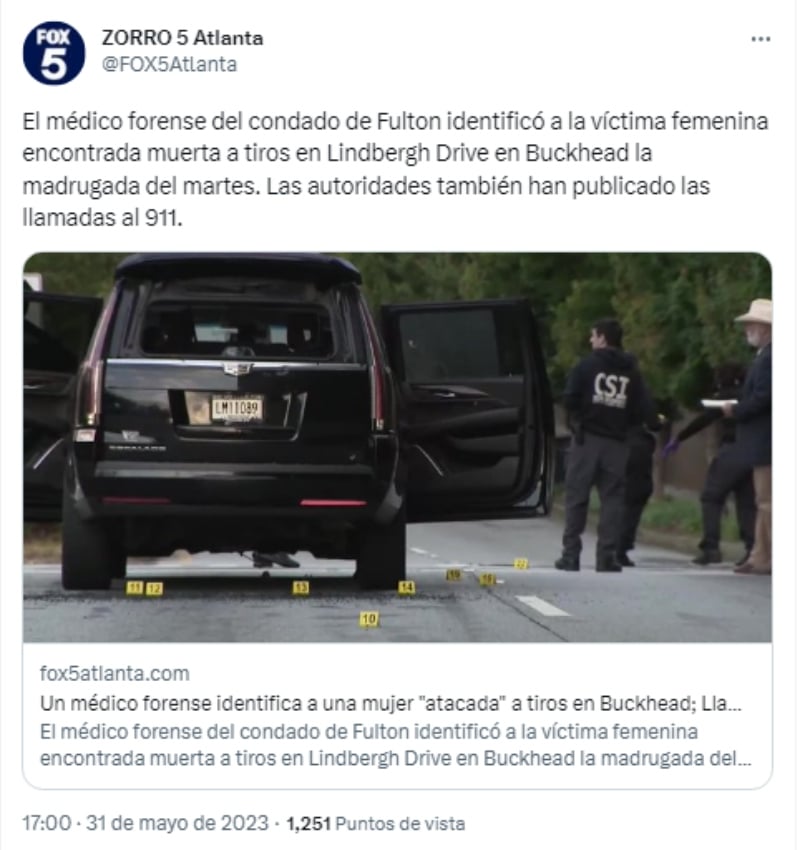Una trágica noticia