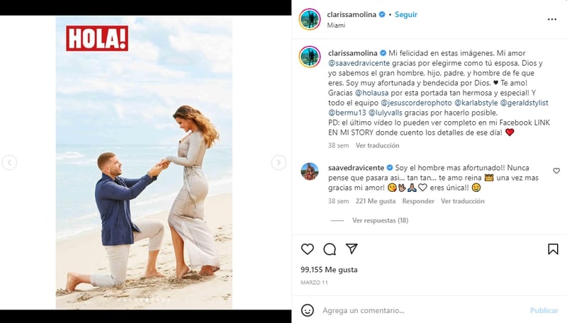 Prometido de Clarissa Molina