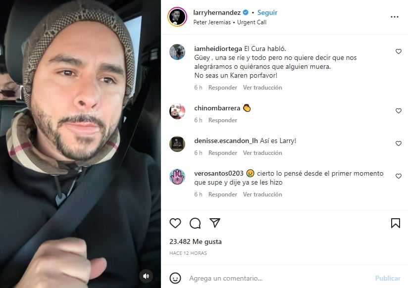 Larry Hernández estalla tras la muerte de Chabelo