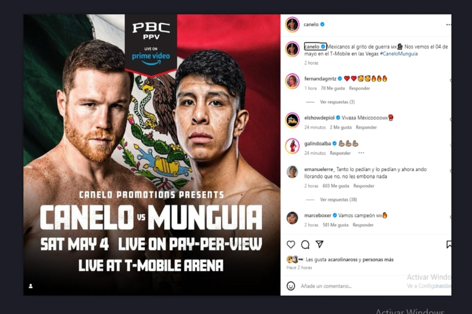 Canelo Álvarez, boxing, Jaime Murguía, Las Vegas, MundoNOW