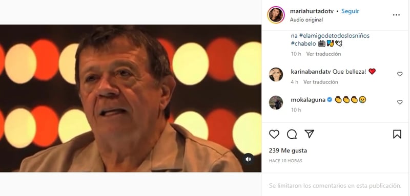 Chiquis Rivera regrets the death of Chabelo