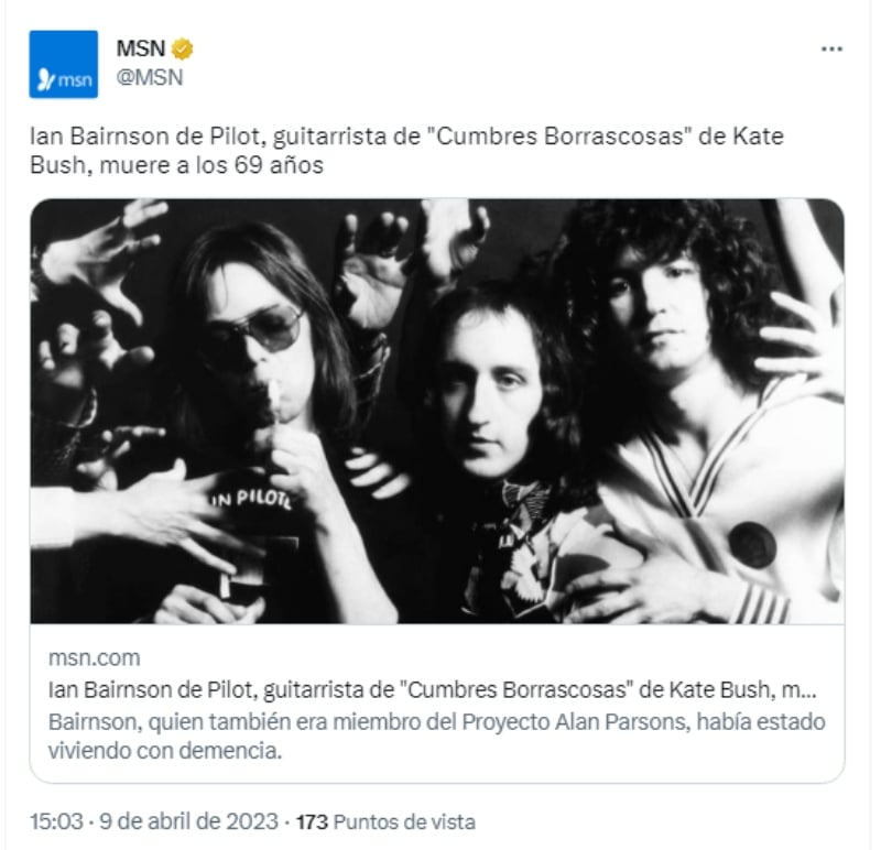 Guitarist Ian Bairnson dies