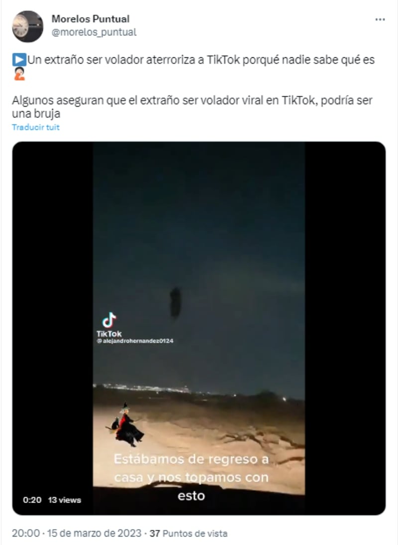 Captan extraño ser volador: No se explican qué es