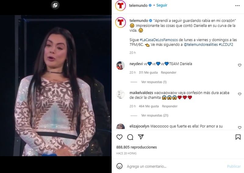 Daniela Navarro confesses abuse