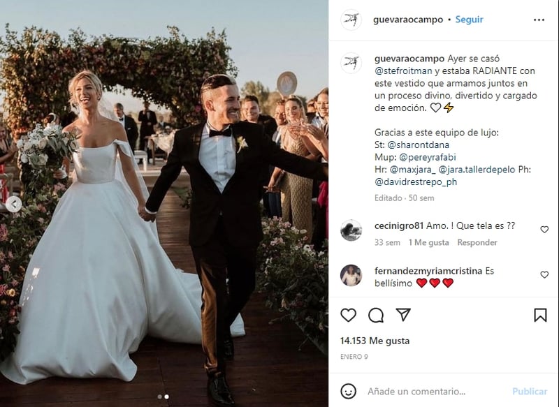 Wedding between Ricky Montaner and Stefi Roitman