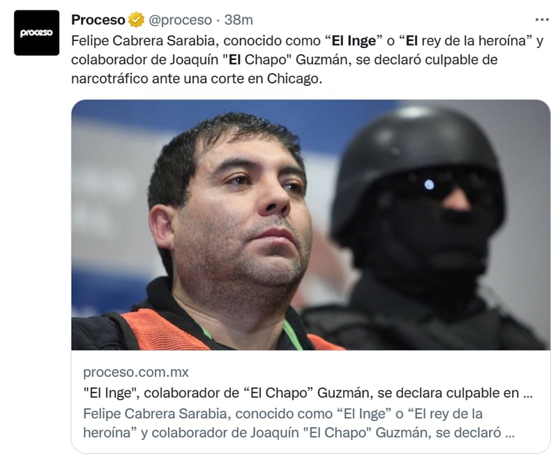 Inge Chapo Guzmán culpable