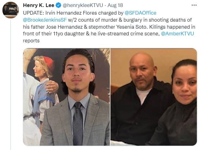 Irvin Hernández confiesa cómo le disparó a la pareja