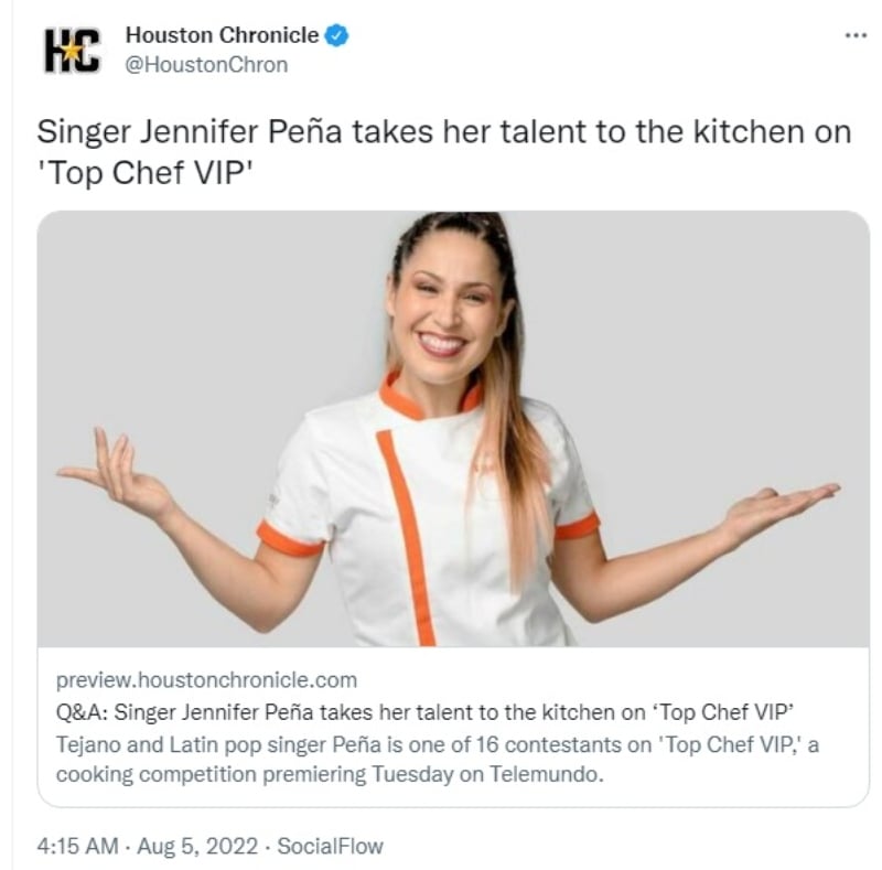 Jennifer Peña Top Chef VIP: ¿Tu retraso al programa no afecta en la competencia?