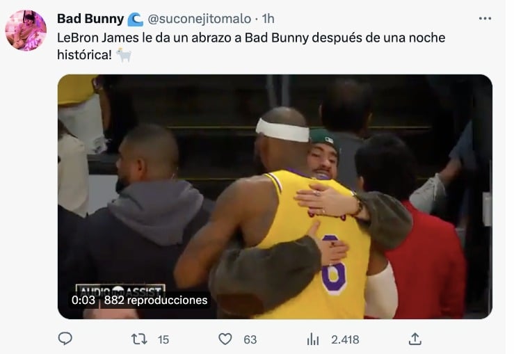 bad bunny lebron james