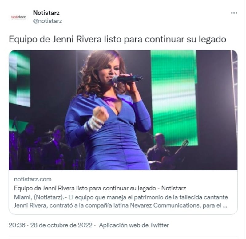 Dan a conocer quién continua con el legado de Jenni Rivera