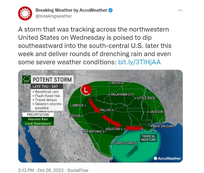 clima severo en EEUU próximos días