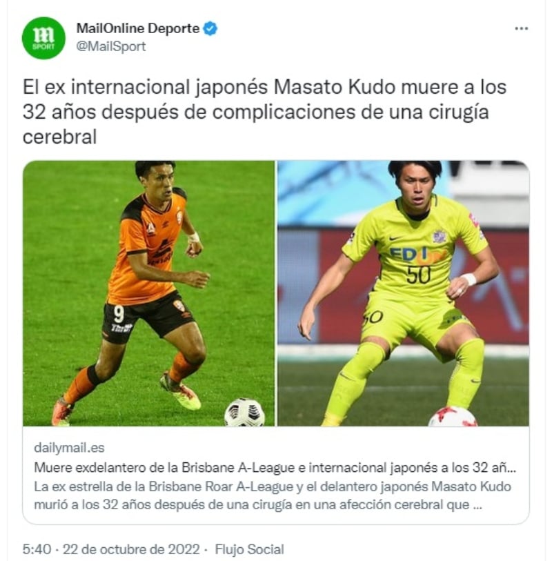 Destacada carrera futbolística
