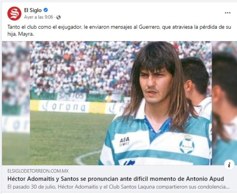"Nuestras condolencias y todo nuestro apoyo"