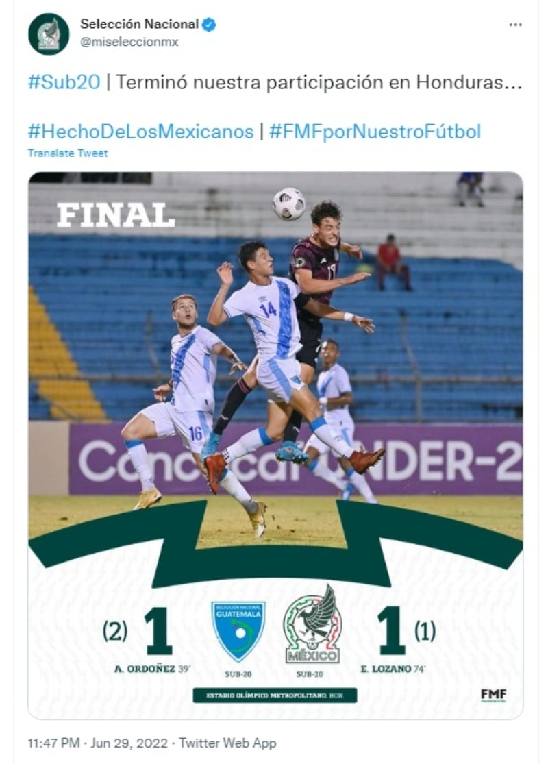 México vs Guatemala: Fracaso mexicano