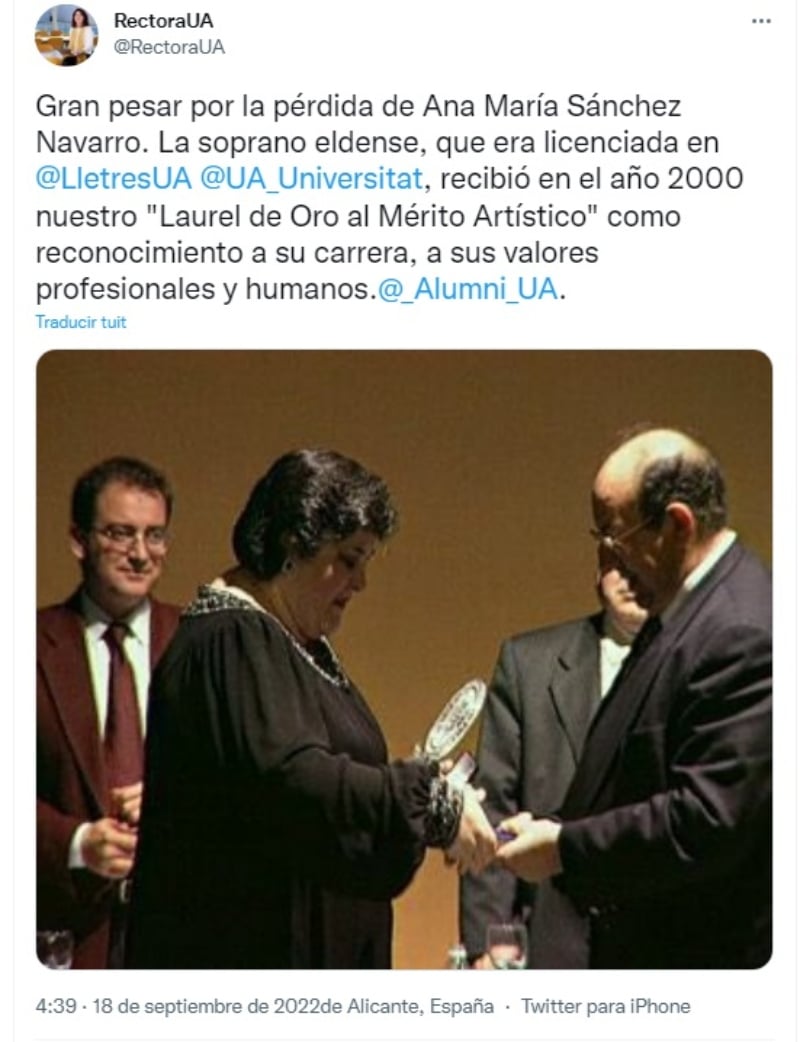 "Triunfó y cosechó éxitos en los auditorios más importantes"