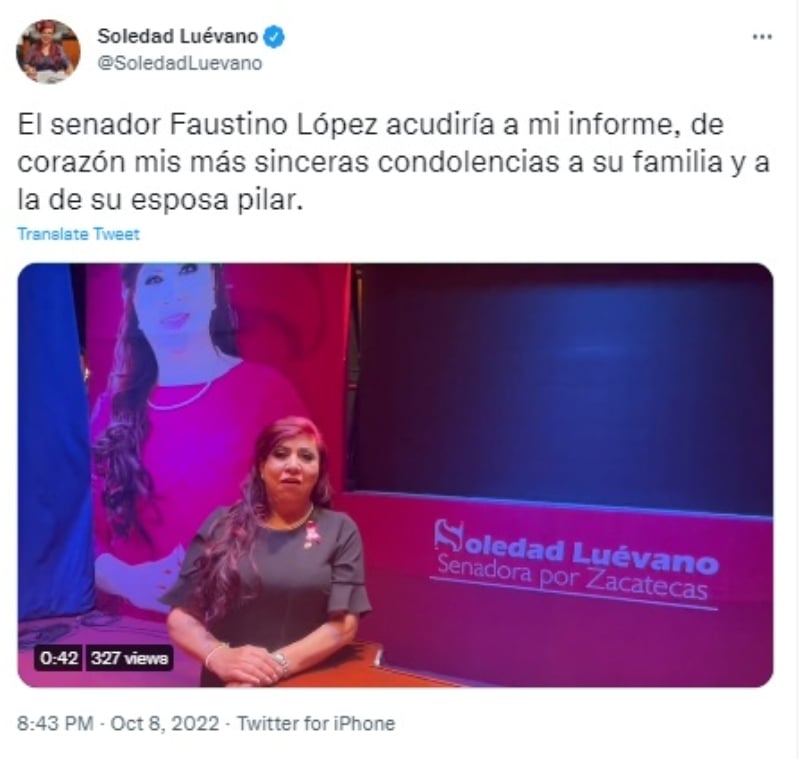 "Qué lamentable noticia"