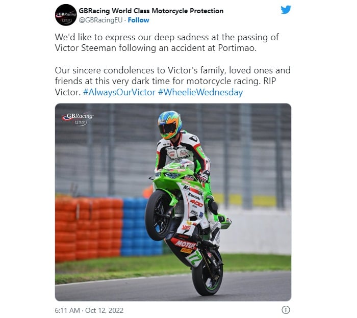 Muere piloto holandés Victor Steeman
