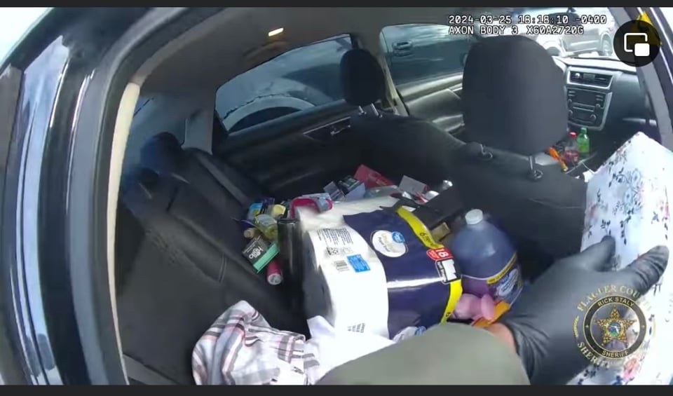 woman steals Walmart cart, Walmart, Game 21, Florida, MundoNOW