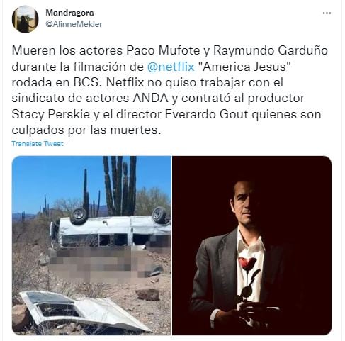 Two Netflix actors died in a tragic accident in Mexico