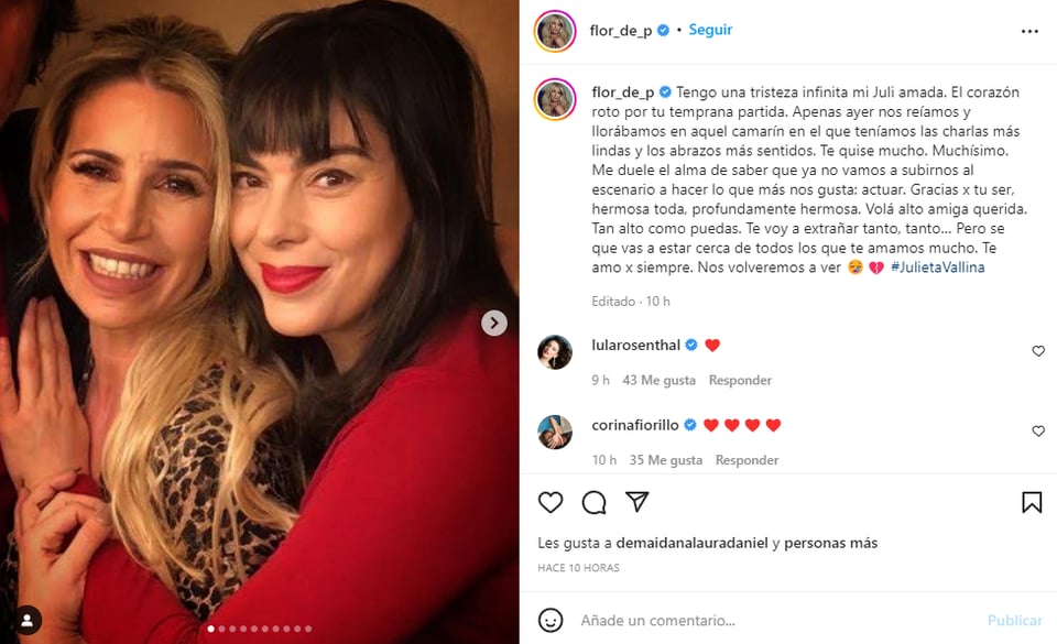 Actress Julieta Vallina dies