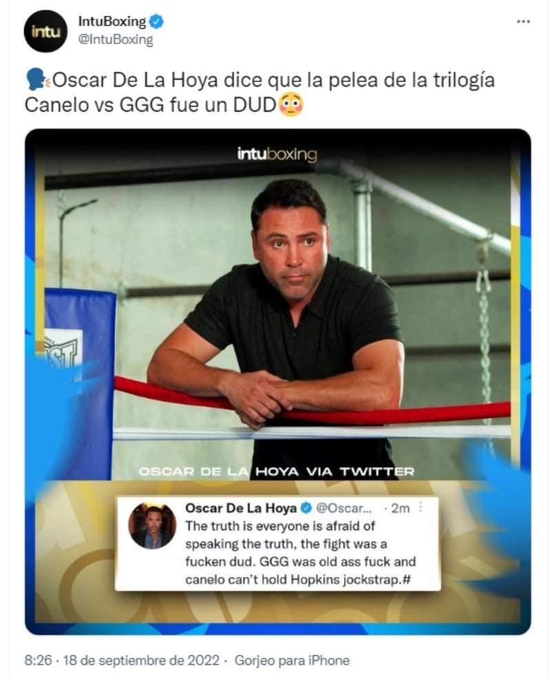"La pelea fue un fracaso"