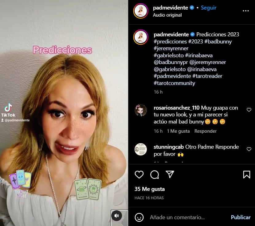 Padme Vidente revela el destino de Bad Bunny para el 2023