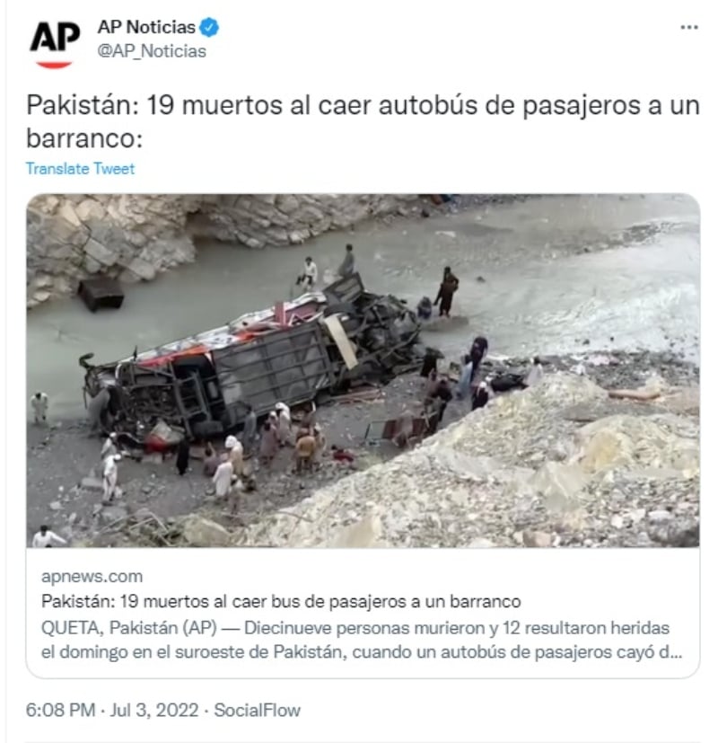 Bus falls into deep ravine