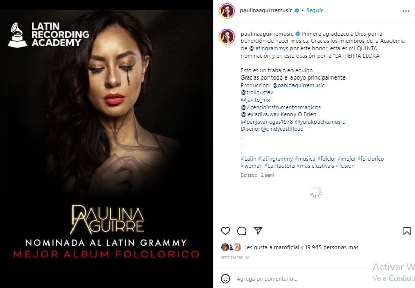 ¿PELEADA CON BAD BUNNY? Tras ser nominada a los Grammy, Paulina Aguirre rompe el silencio y manda contundente mensaje contra el cantante