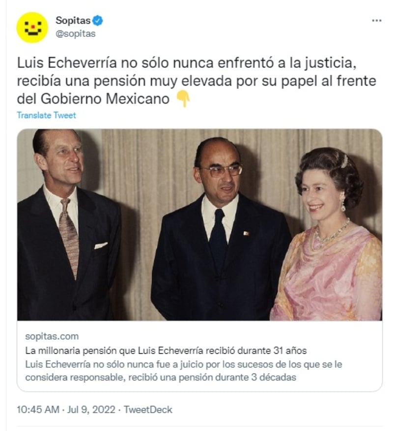 Luis Echeverría pensión vitalicia: ¿Quienes se veían beneficiados?