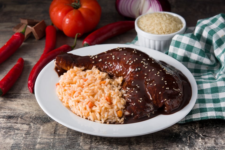 mole, arroz, chocolate, chile, MundoNOW