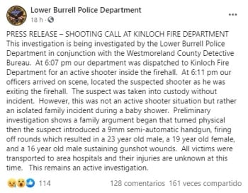 Gunfight erupts during baby shower in Pennsylvania after fight over gifts