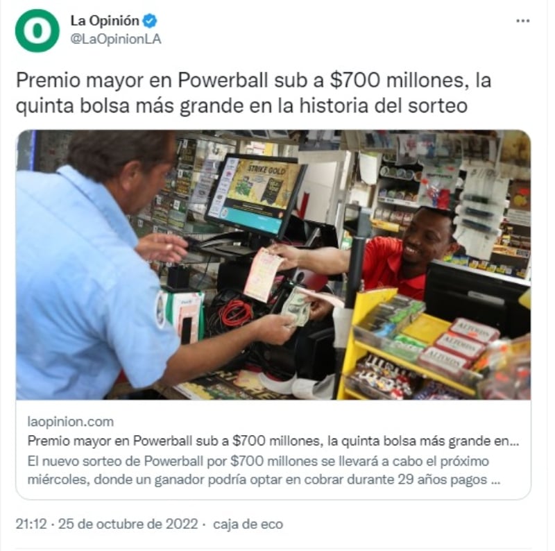 Powerball bolsa 700 millones: El quinto más grande de la historia