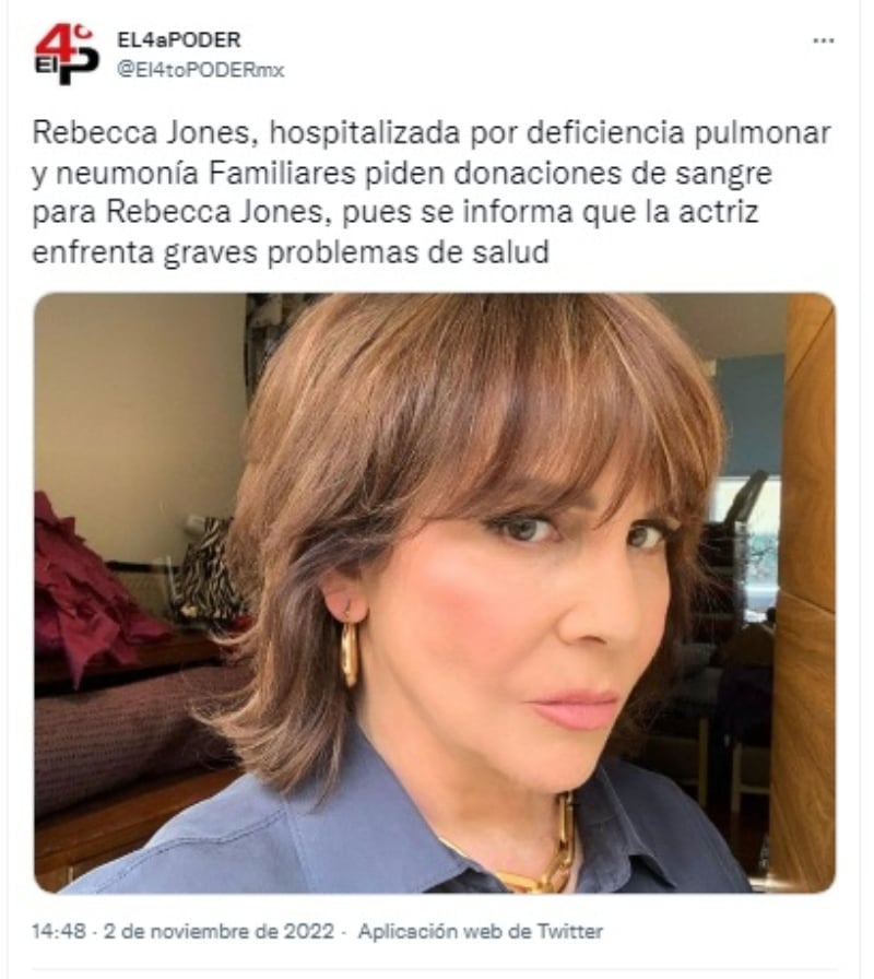 Piden oraciones para la productora